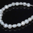 White Pearl Beaded Bracelet Classic Elegant Jewelry