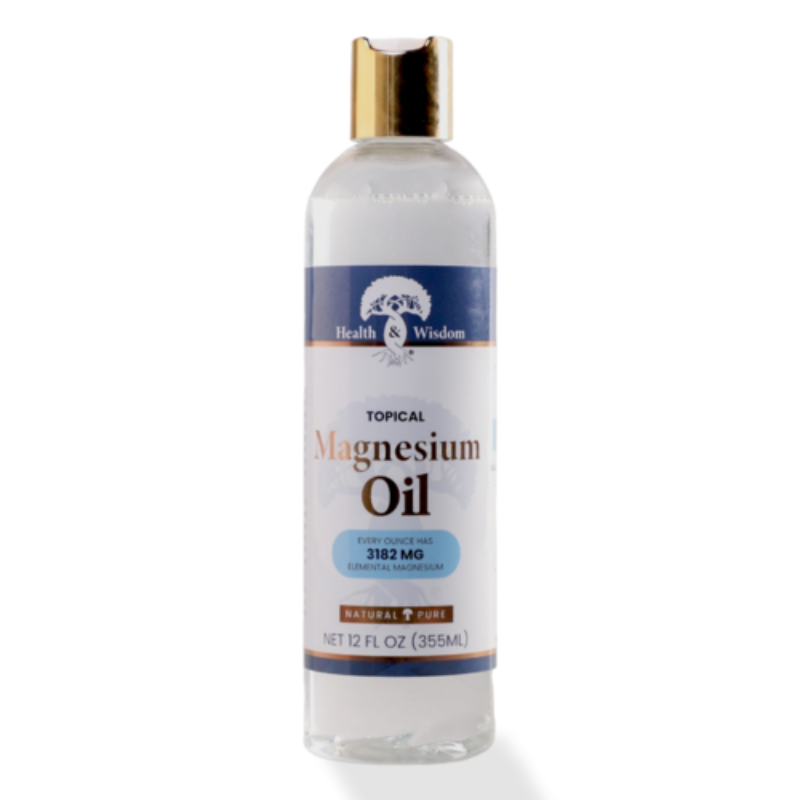 Health Wisdom Topical Magnesium Oil Multiple Size Bottles