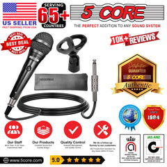 5Core XLR Microphone Dynamic Mic Karaoke Singing Studio Microfono