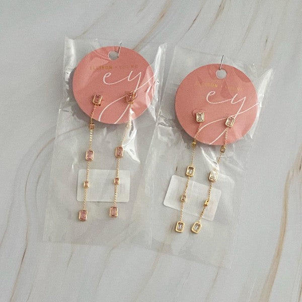 Five Stones Dangle Earrings