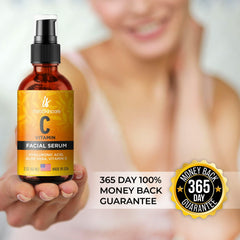 DOUBLE SIZED (2Oz) Vitamin C Serum for Face with Hyaluronic Acid and