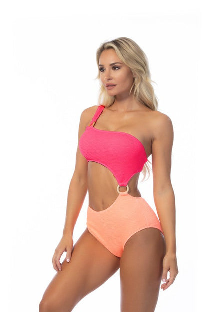 Chic One Shoulder Swimwear