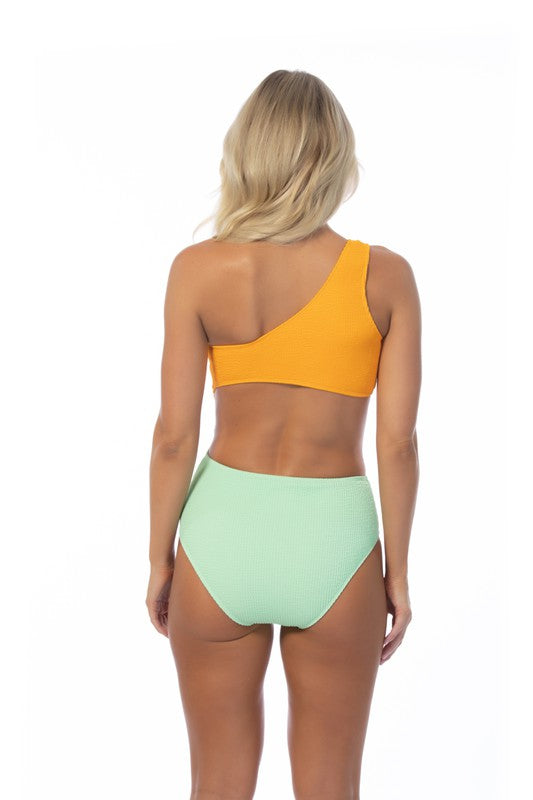 Chic One Shoulder Swimwear