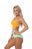 Textured One-Piece Swimsuit