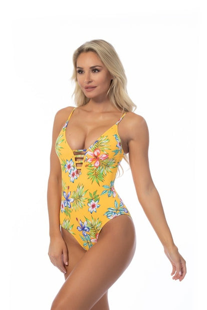 Bright Floral Swimsuit