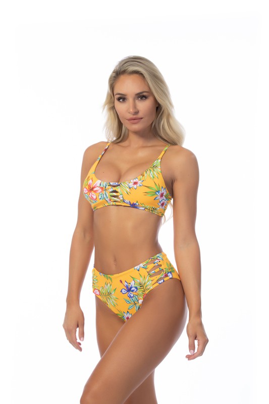 High Waisted Floral Bikinis S-L.