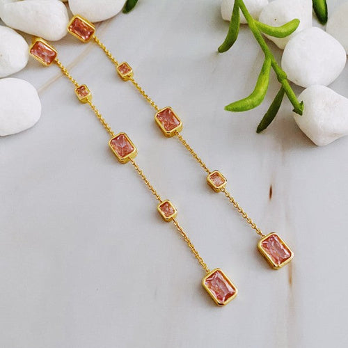 Five Stones Dangle Earrings