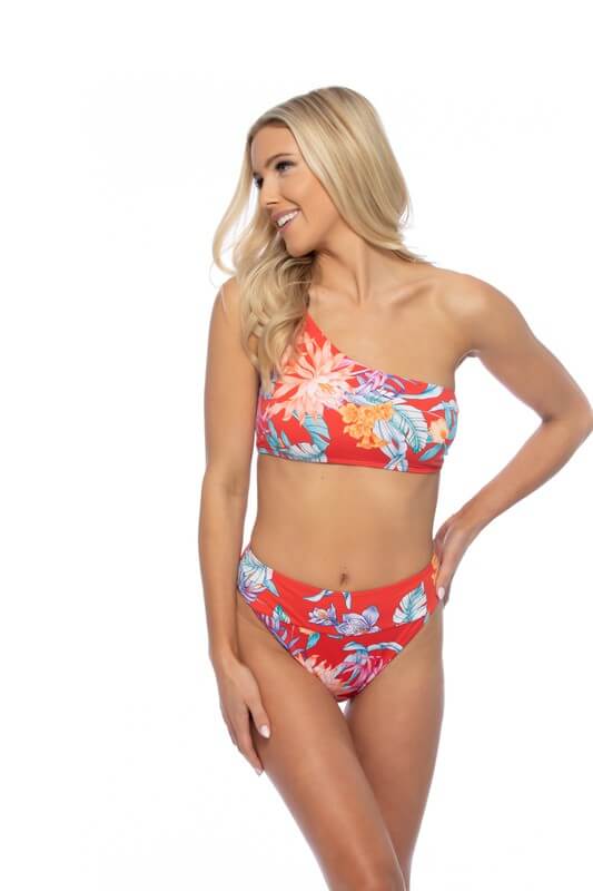 Red Tropical Swimsuit