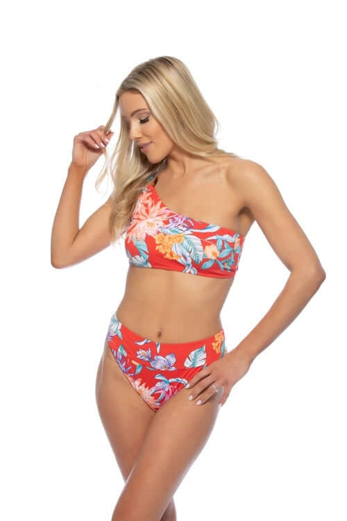 Red Tropical Swimsuit