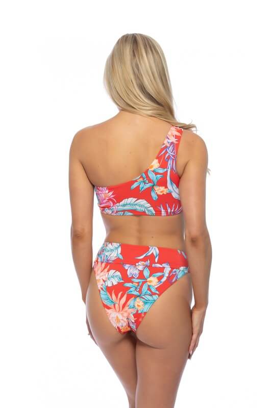 Red Tropical Swimsuit