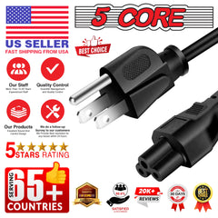 5Core AC Power Cord 6Ft 2 Prong US Male to Female Extension Adapter