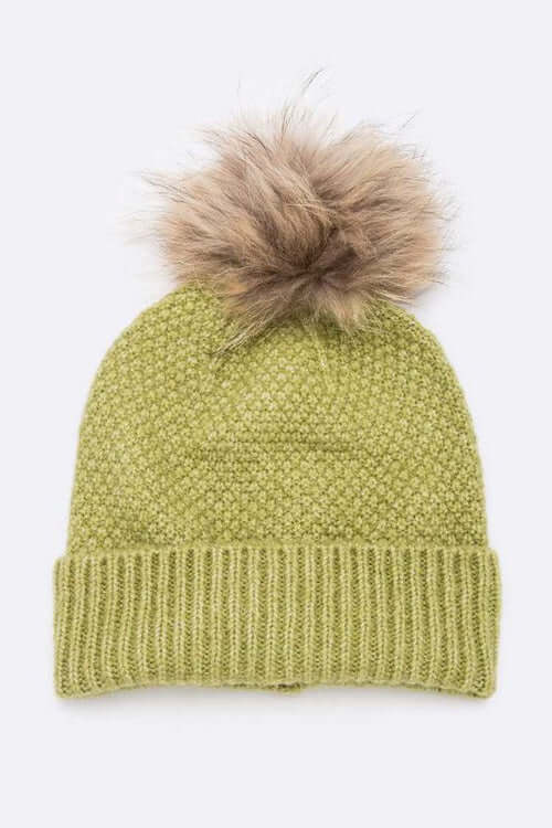 Natural Fur Beanie
