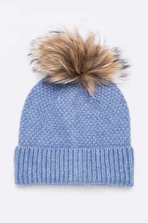 Natural Fur Beanie