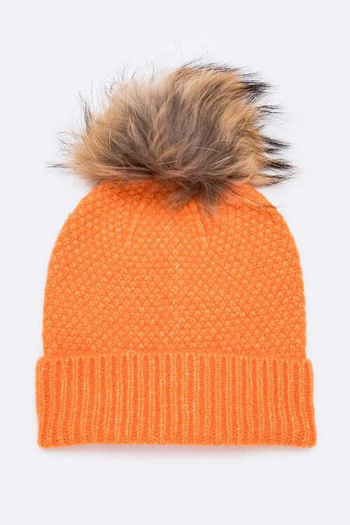 Natural Fur Beanie