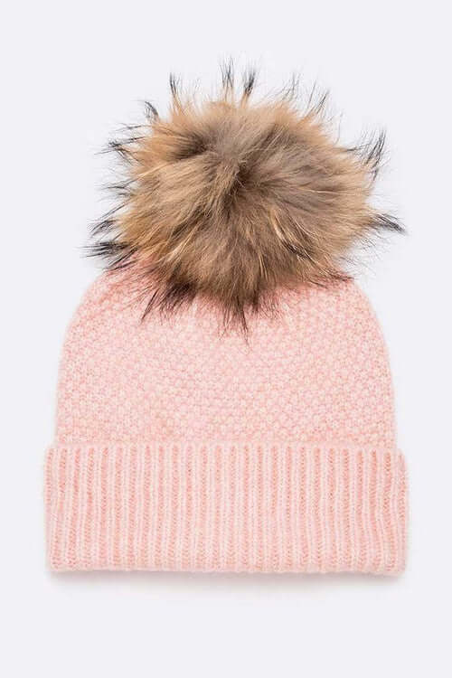 Natural Fur Beanie