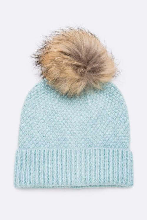 Natural Fur Beanie