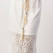 Women Lace Wide Leg Pants High Waist Elegant Style