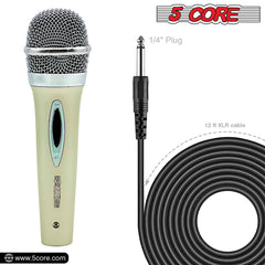 5Core XLR Microphone Dynamic Mic Karaoke Singing Studio Mics Handheld