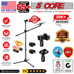 5Core Tripod Mic Stand Adjustable Heavy Duty Floor Holder Microphone