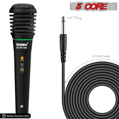 5Core XLR Microphone Dynamic Mic Karaoke Singing Studio Mics Handheld