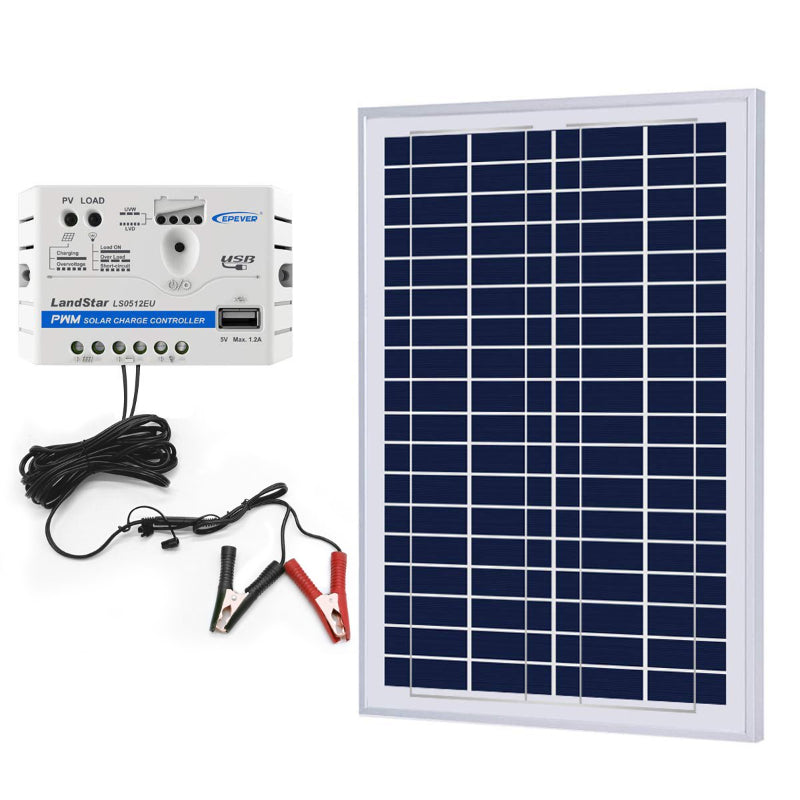 ACOPower 25W Solar Panel with LandStar PWM Controller