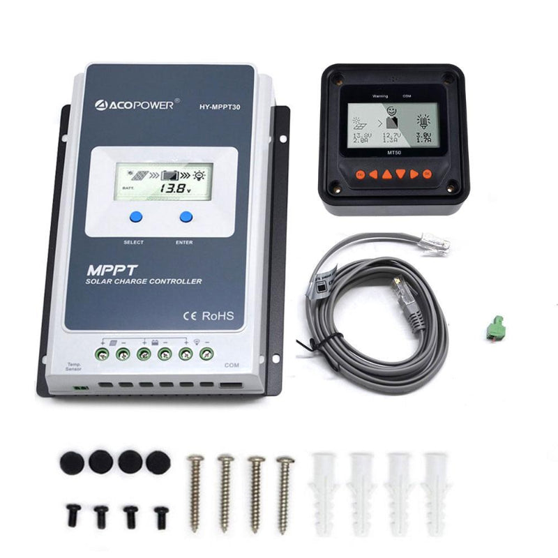 ACOPower HY-MPPT40 MPPT Solar Charge Controller with LCD Display