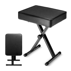 5 Core Keyboard Bench X Style Piano Stool Heavy Duty Adjustable