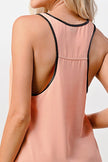 Camiseta sin mangas con cuello redondo 