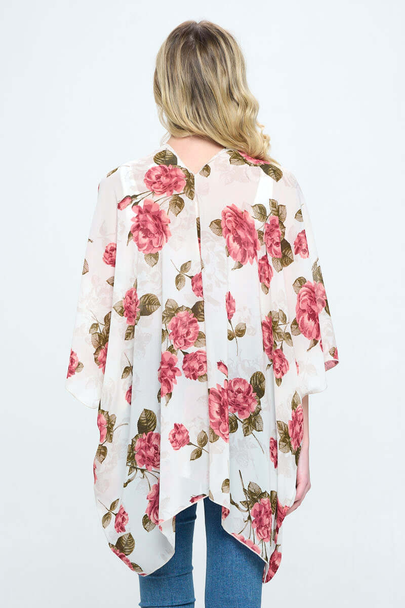 Floral Print Kimono