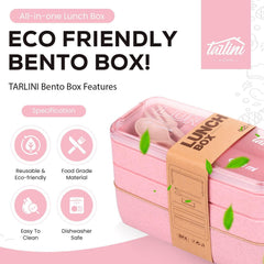 TARLINI Bento Box Contenedores para almuerzo Contenedores para microondas Bento japonés portátiles