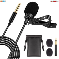 5Core Lavalier Microphone Clip On Professional Grade 3.5mm Mic