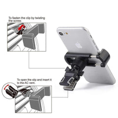 Universal Swiveling Air Vent Car Mount 360° Rotable Smartphone Holder