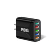 PBG 48W Quick Charge Multi Port USB Charger Fast Charging Adapter