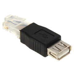 AMZER® RJ45 Male to USB AF Adapter - Black