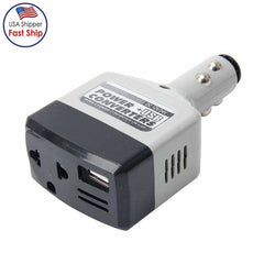 Inversor de corriente móvil para coche, convertidores USB de CC de 12 a 24 V