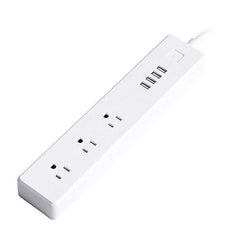 4 x USB Ports + 3 x US Plug Jack WiFi Remote Control Smart Power