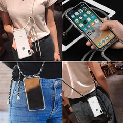 AMZER Pudding TPU Soft Skin X Protection Case With Lanyard for iPhone