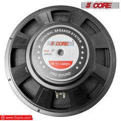 5Core 15 Inch Subwoofer Speaker 2000W Peak 8Ohm Full Range Replacement