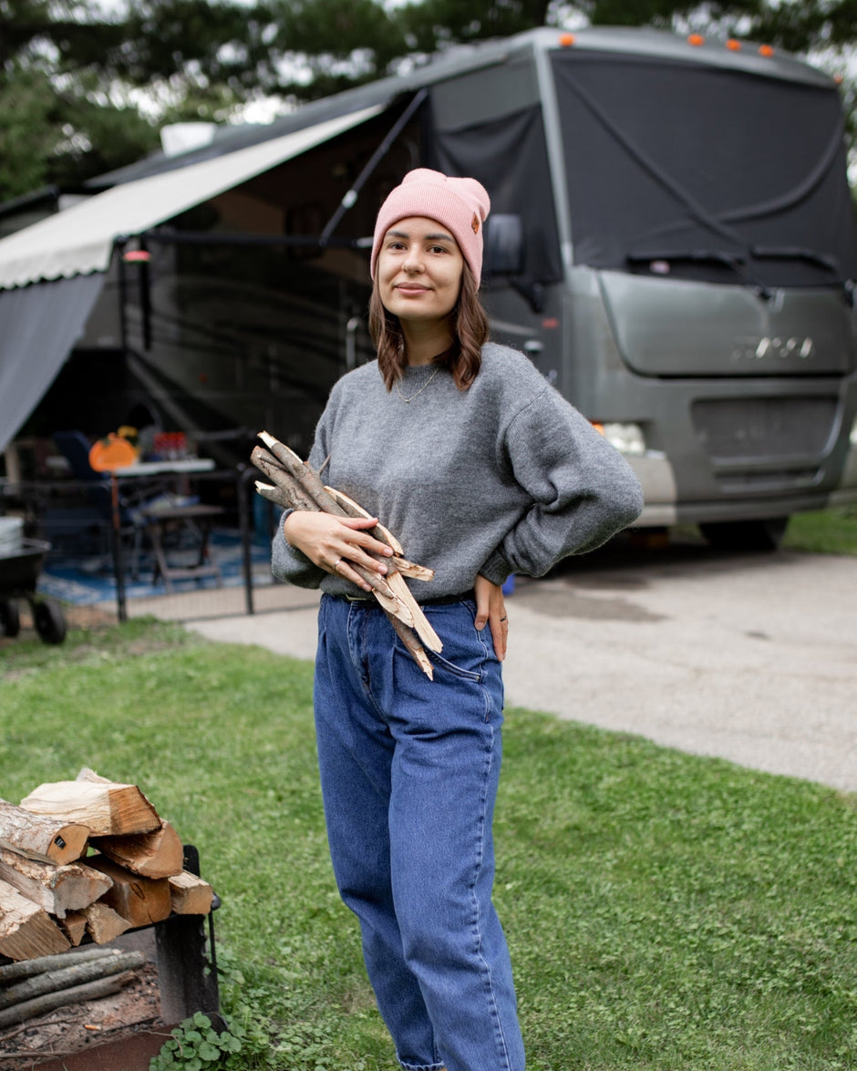 Pearl Pink Beanie