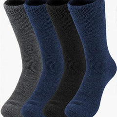 Men's Thermal Insulated Socks - Warm, Fuzzy, for Extreme Cold Weather,