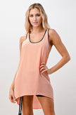 Camiseta sin mangas con cuello redondo 