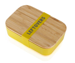 Leftovers Bamboo Lunch Box in Vivid Yellow | Eco-Friendly and