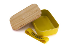 Leftovers Bamboo Lunch Box in Vivid Yellow | Eco-Friendly and