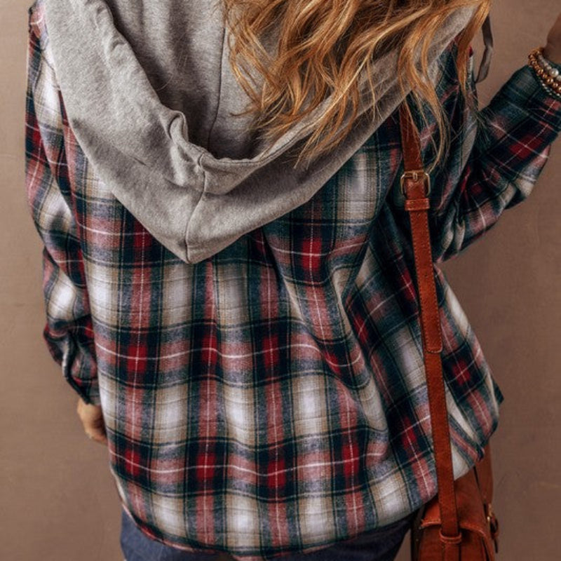 Plaid Hooded Shacket