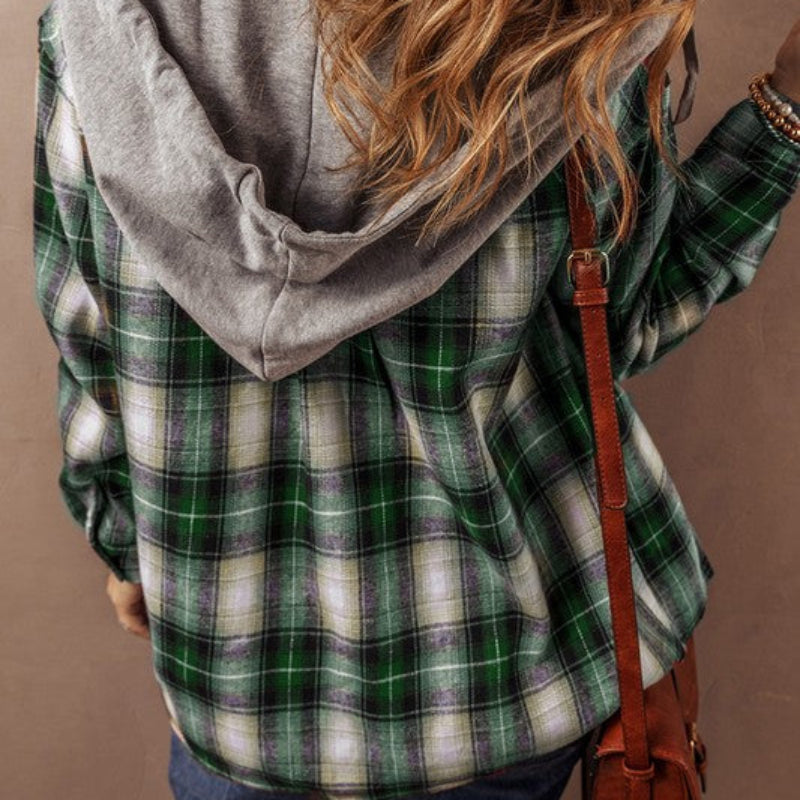 Plaid Hooded Shacket