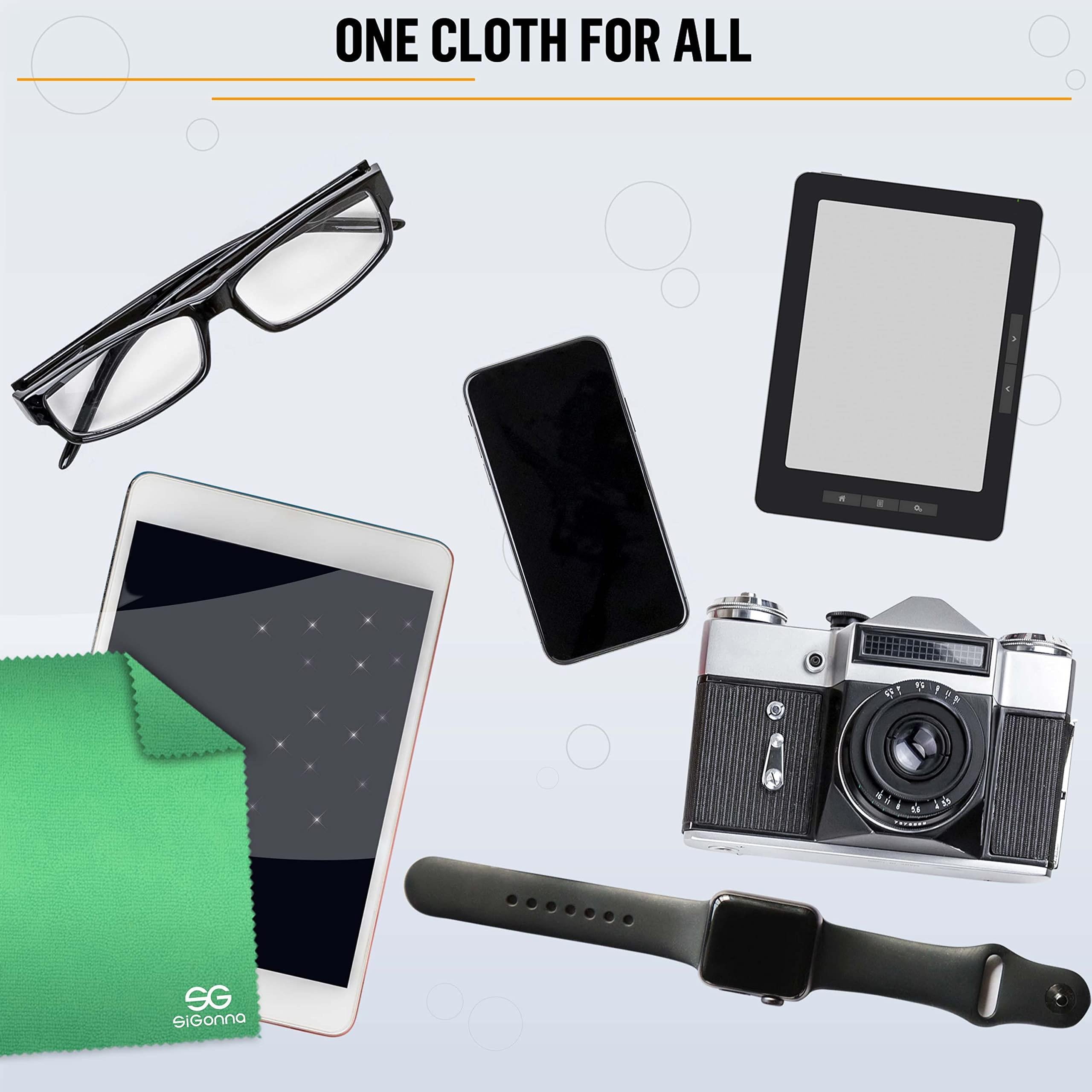 Chiffons de nettoyage pour lunettes en microfibre 12 pièces.