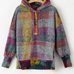 Multicolor Plaid Hooded Button-Front Top