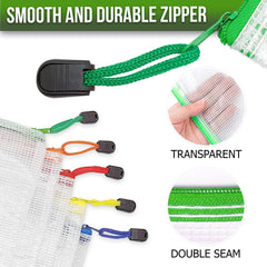 5 Pack Large Plastic Zipper Pouches