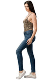Body de punto de leopardo dorado 
