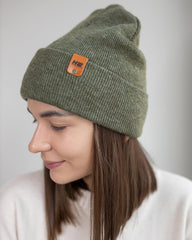 HAAKWEAR Knit Cuffed Beanie - Forest Green